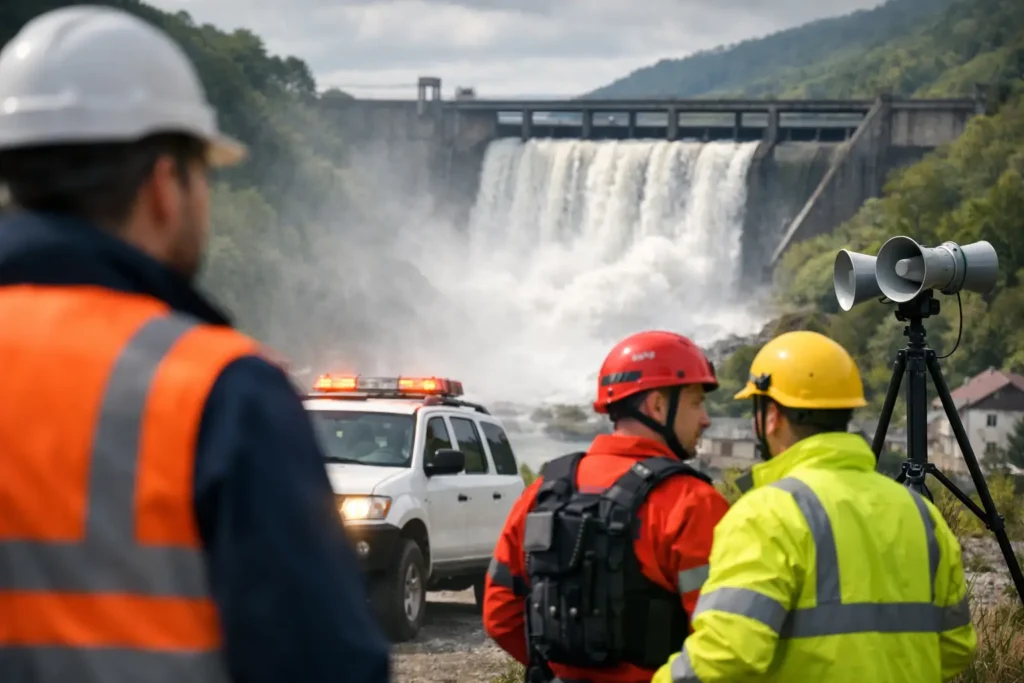 Caso real de alerta de barragem na prática