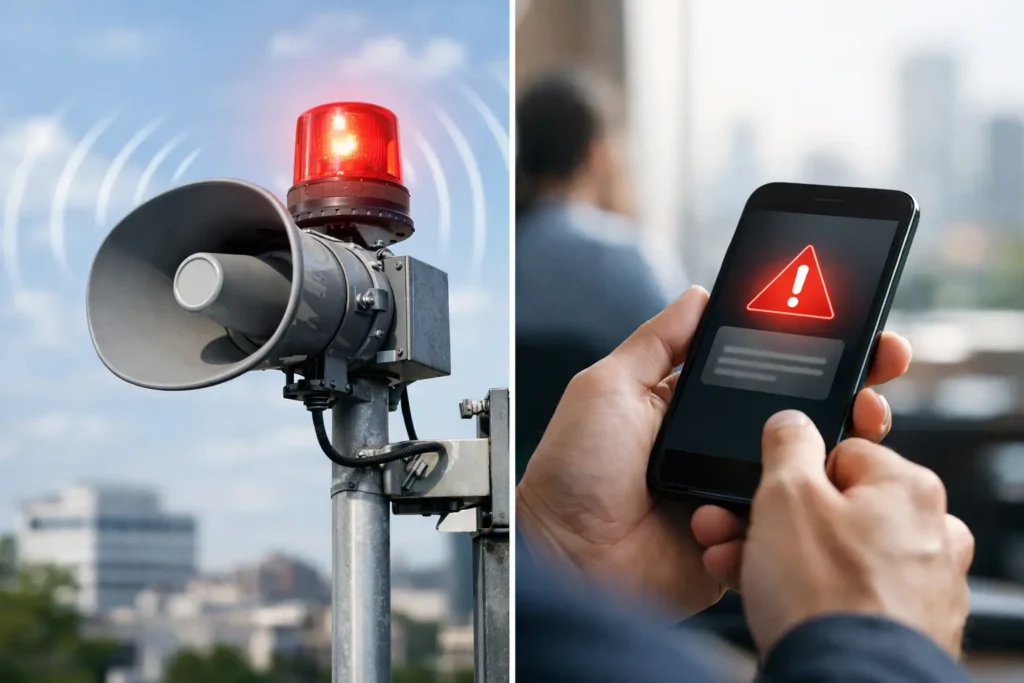 Alerta sonoro versus SMS emergencial: qual escolher?