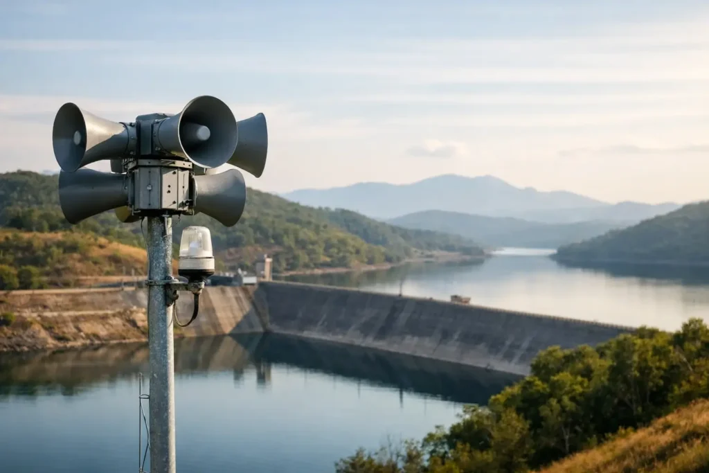 Quantas sirenes por barragem são necessárias?